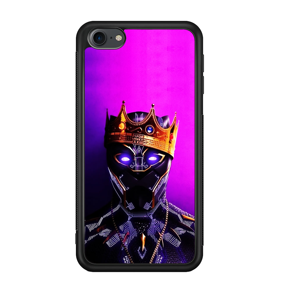 The King Black Panther iPod Touch 6 Case-Phone Case-Rubber Black (2D Case)-Altracase