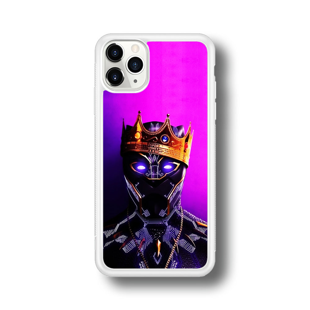 The King Black Panther iPhone 11 Pro Max Case-Phone Case-Rubber White (2D Case)-Altracase