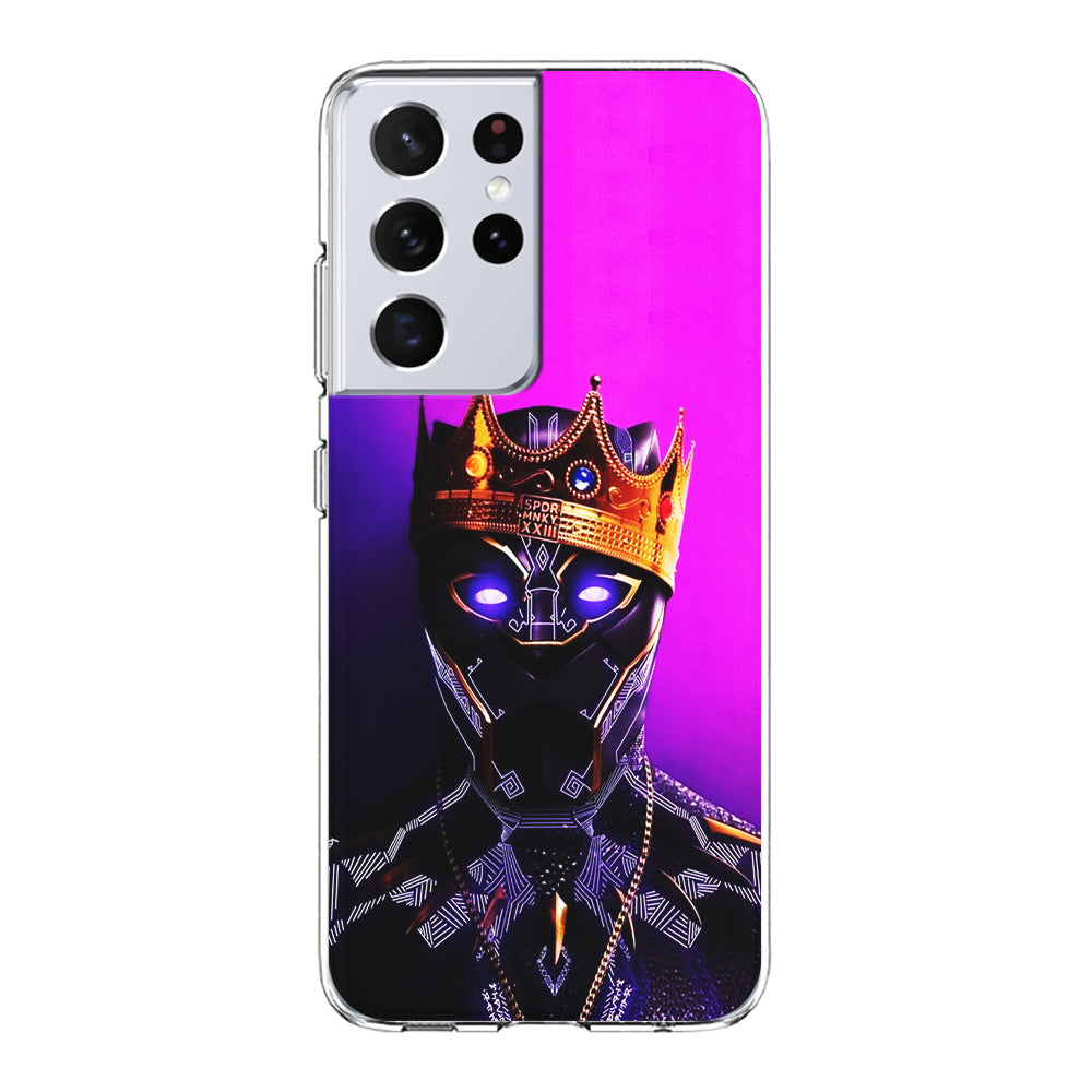 The King Black Panther Samsung Galaxy S21 Ultra Case-Phone Case-Clear Soft Case-Altracase