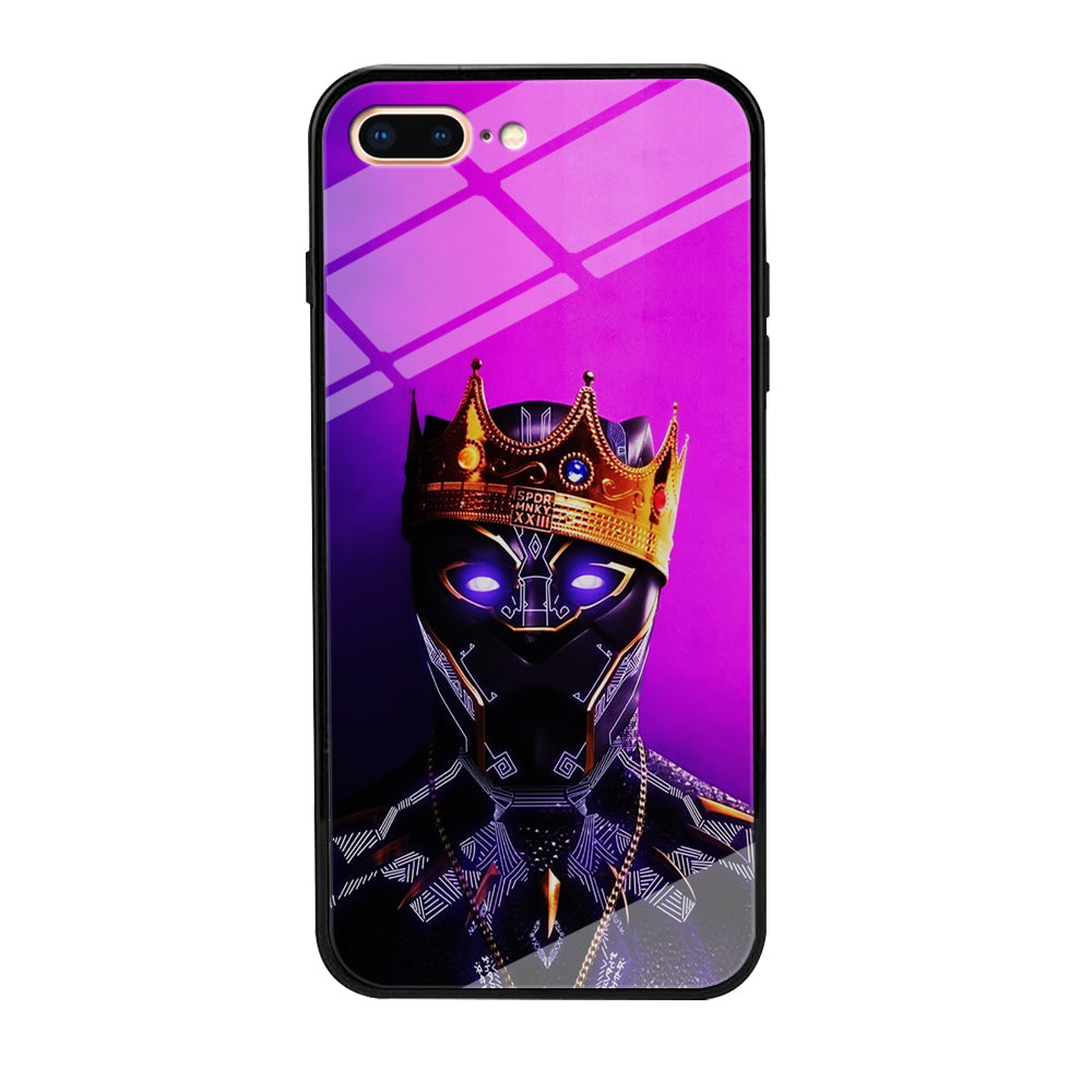 The King Black Panther iPhone 8 Plus Case-Phone Case-Tempered Glass Case-Altracase