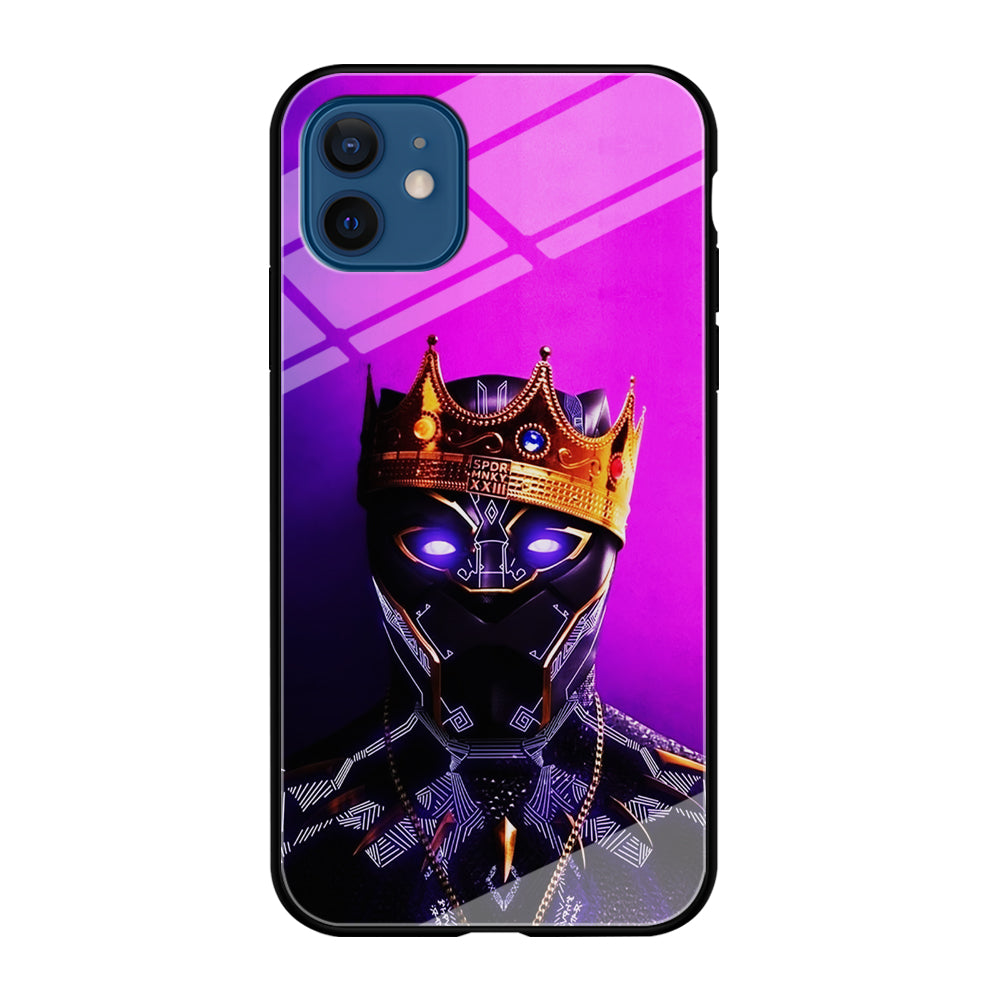 The King Black Panther iPhone 12 Mini Case-Phone Case-Tempered Glass Case-Altracase