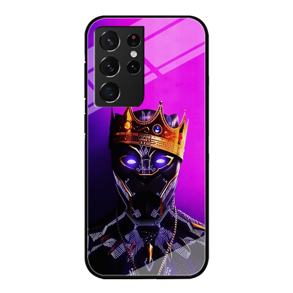 The King Black Panther Samsung Galaxy S23 Ultra Case-Phone Case-Tempered Glass Case-Altracase