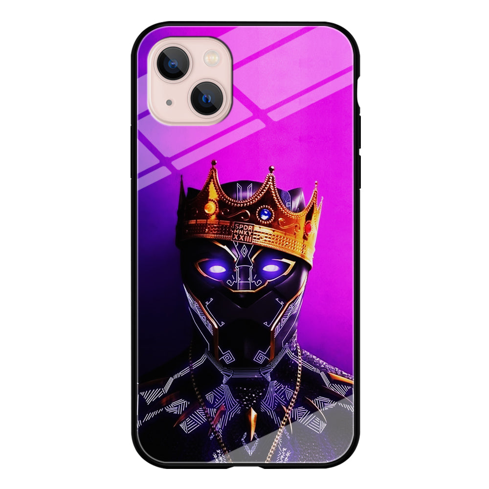 The King Black Panther iPhone 13 Mini Case-Phone Case-Tempered Glass Case-Altracase