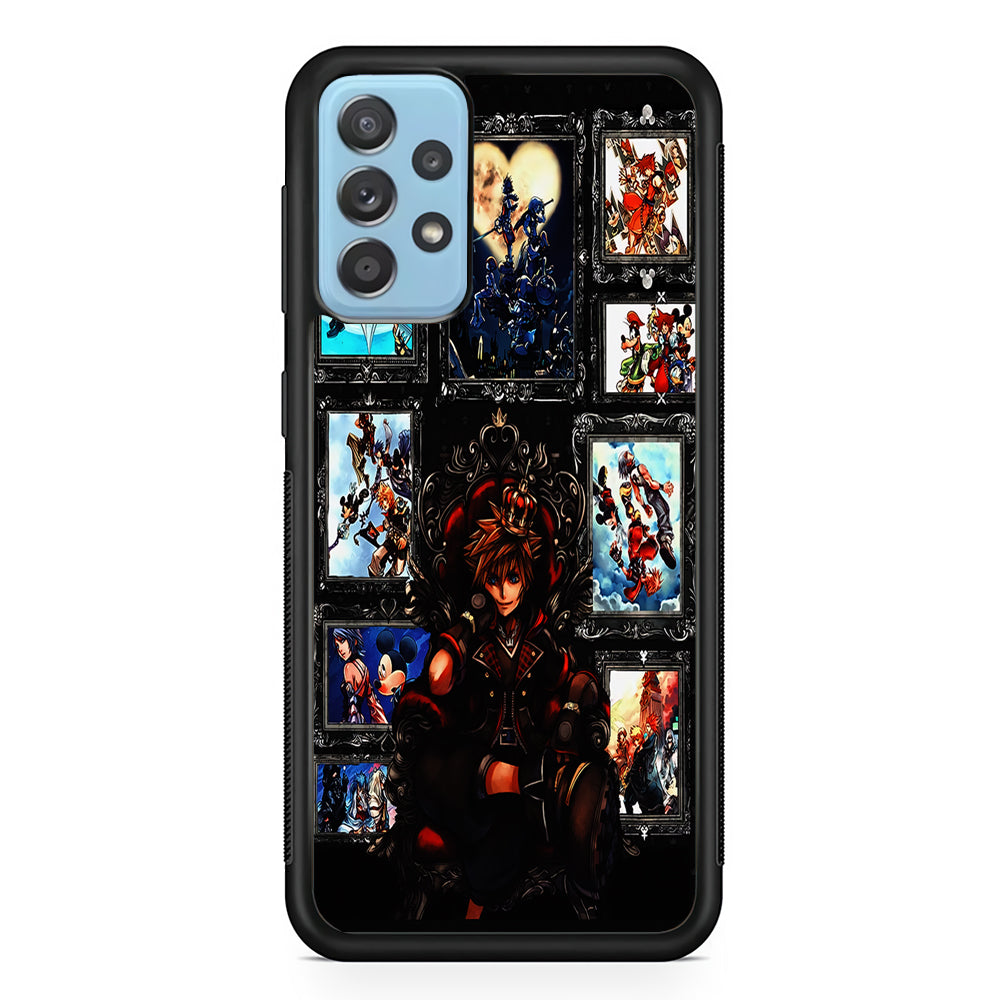 The Legendary Kingdom Hearts Samsung Galaxy A72 Case-Phone Case-Rubber Black (2D Case)-Altracase