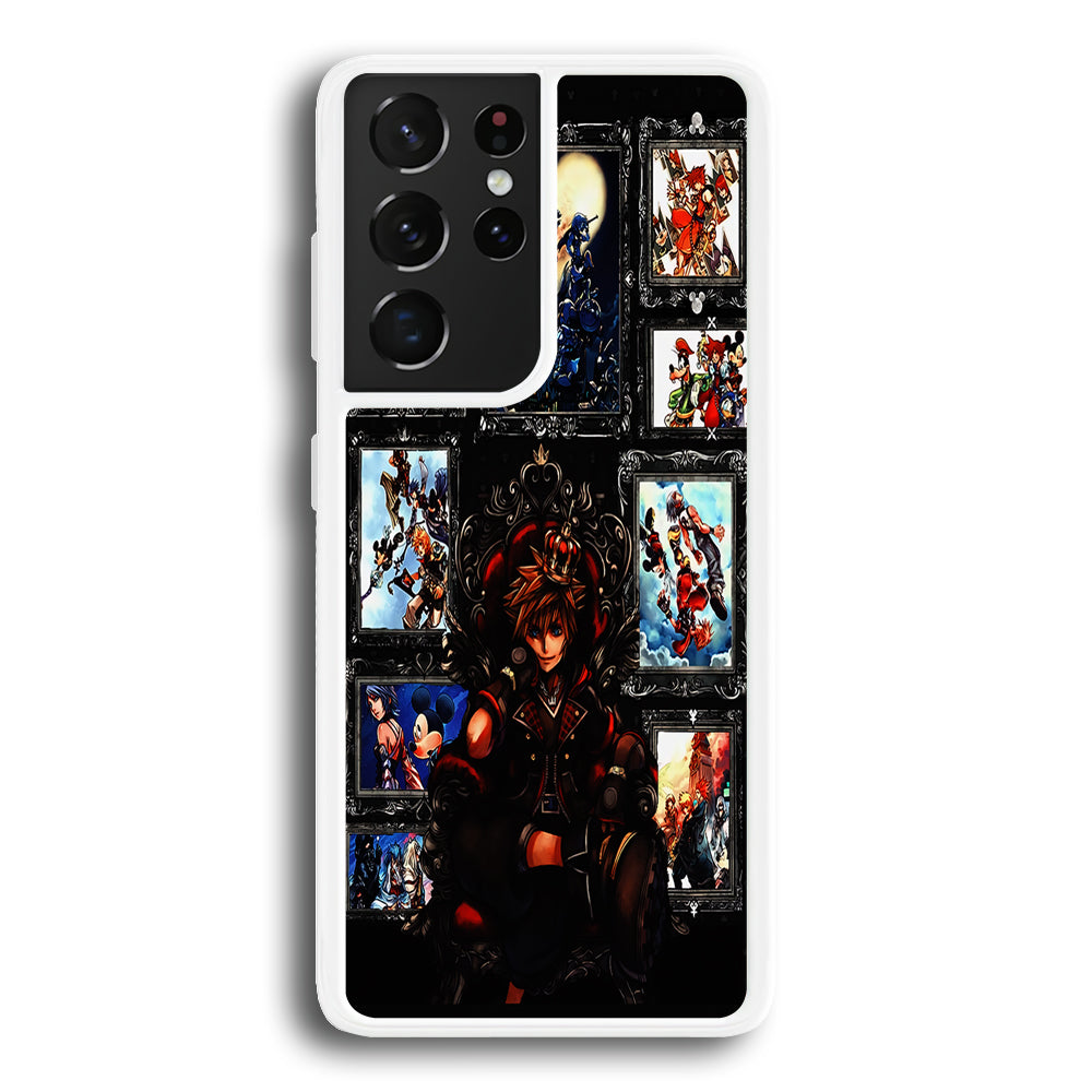The Legendary Kingdom Hearts Samsung Galaxy S21 Ultra Case-Phone Case-Rubber White (2D Case)-Altracase