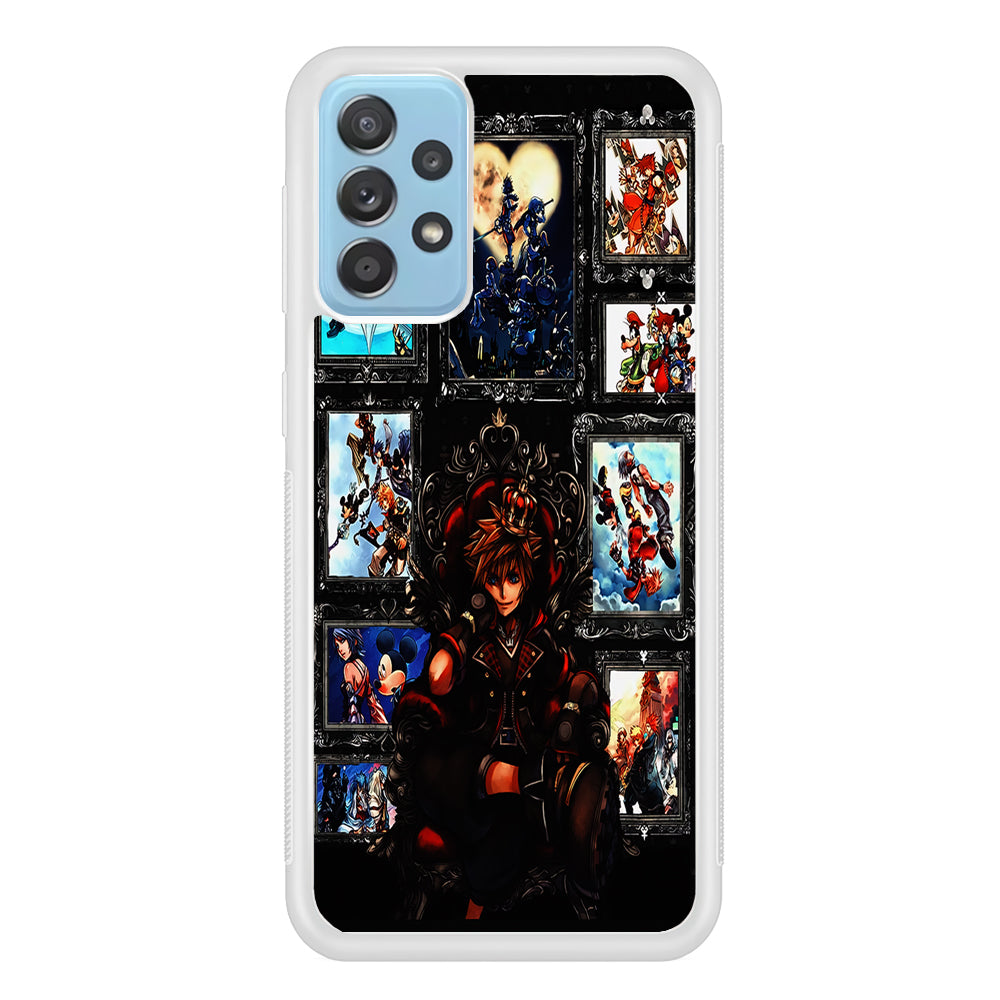 The Legendary Kingdom Hearts Samsung Galaxy A72 Case-Phone Case-Rubber White (2D Case)-Altracase