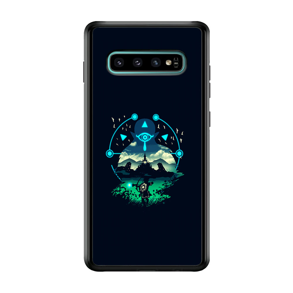 The Legend of Zelda Art Samsung Galaxy S10 Case-Phone Case-Rubber Black (2D Case)-Altracase