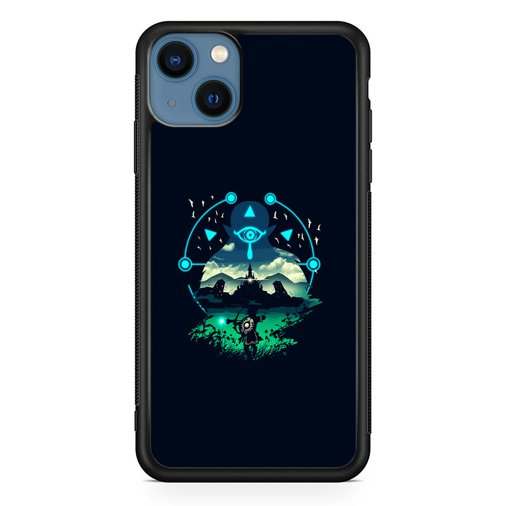 The Legend of Zelda Art iPhone 13 Mini Case-Phone Case-Rubber Black (2D Case)-Altracase