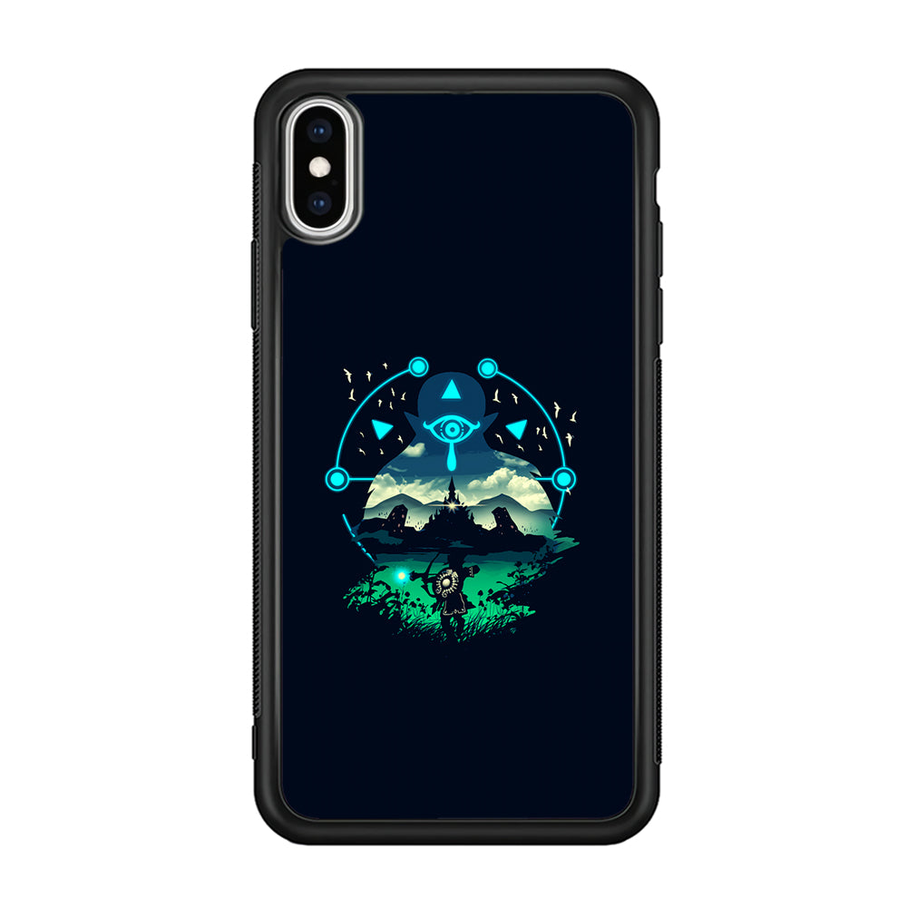 The Legend of Zelda Art iPhone Xs Case-Phone Case-Rubber Black (2D Case)-Altracase
