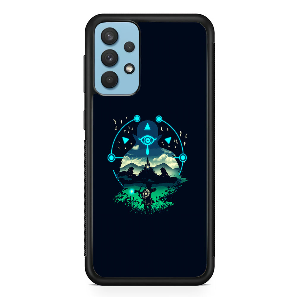 The Legend of Zelda Art Samsung Galaxy A32 Case-Phone Case-Rubber Black (2D Case)-Altracase