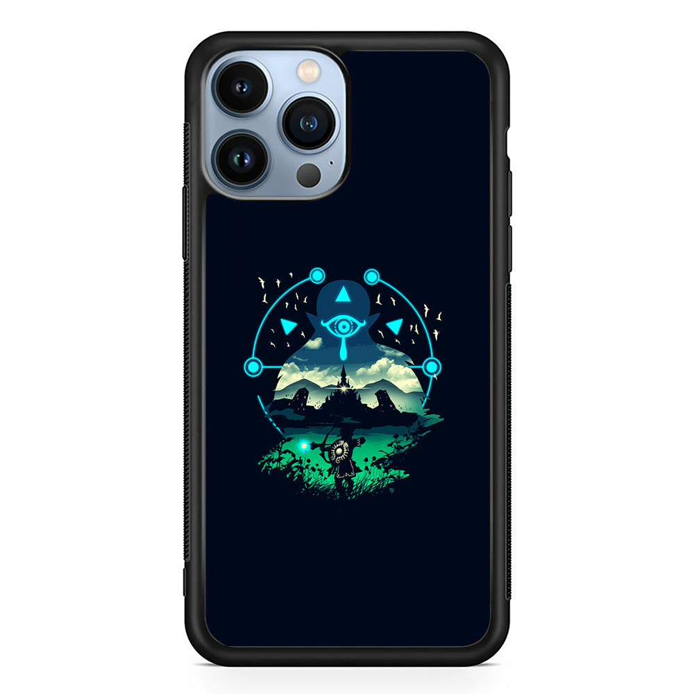 The Legend of Zelda Art iPhone 15 Pro Max Case-Phone Case-Rubber Black (2D Case)-Altracase