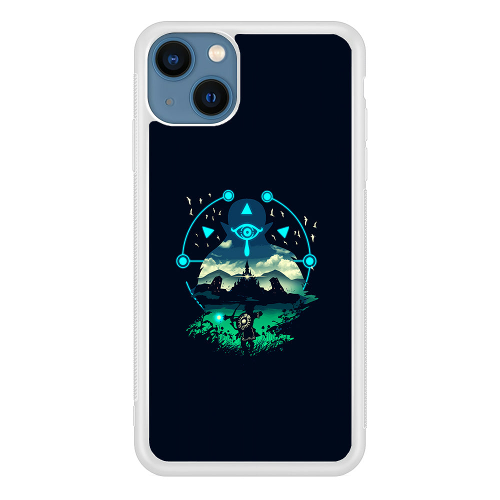 The Legend of Zelda Art iPhone 13 Mini Case-Phone Case-Rubber White (2D Case)-Altracase