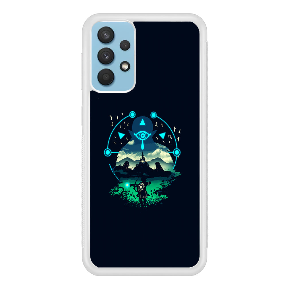 The Legend of Zelda Art Samsung Galaxy A32 Case-Phone Case-Rubber White (2D Case)-Altracase