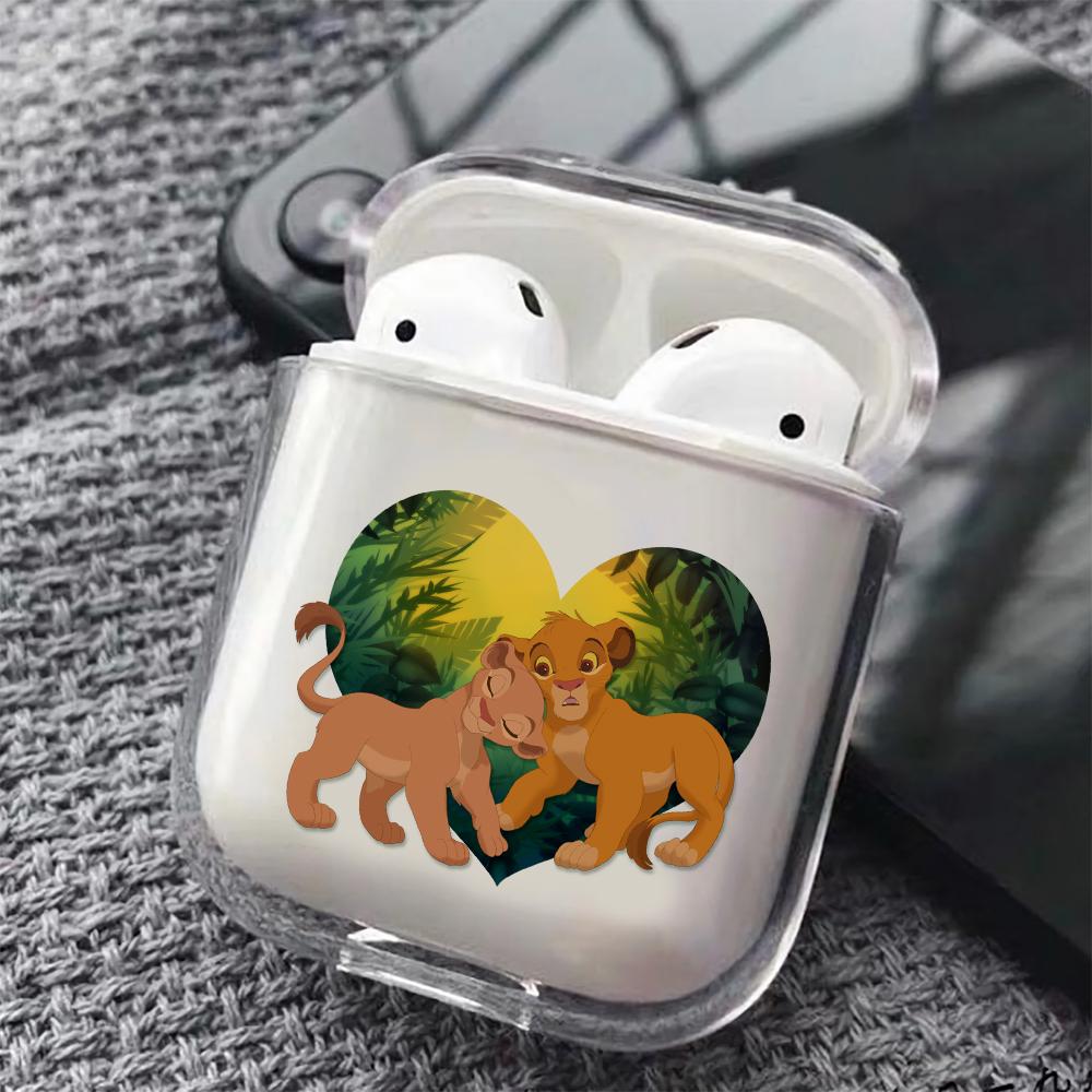 The Lion King Love Hard Plastic Protective Clear Case Cover For Apple Airpods-AirPod Case-Altracase