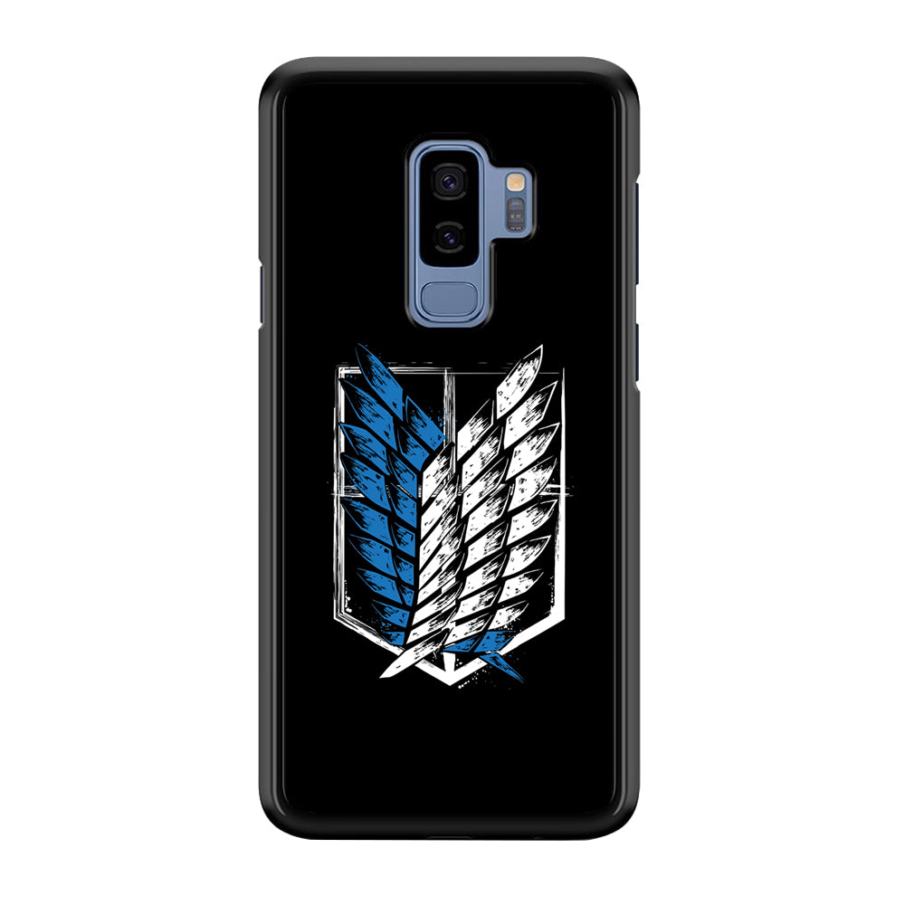 The Logo of the Survey Corps Samsung Galaxy S9 Plus Case-Phone Case-Rubber Black (2D Case)-Altracase