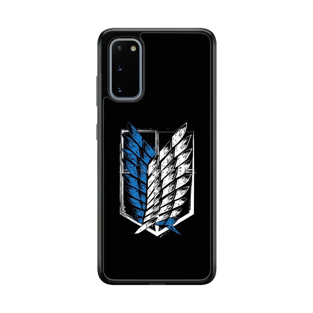 The Logo of the Survey Corps Samsung Galaxy S20 Case-Phone Case-Rubber Black (2D Case)-Altracase