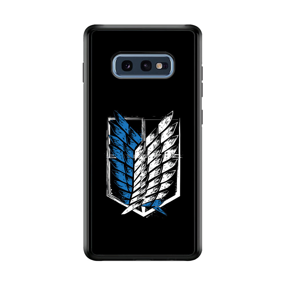 The Logo of the Survey Corps Samsung Galaxy S10E Case-Phone Case-Rubber Black (2D Case)-Altracase