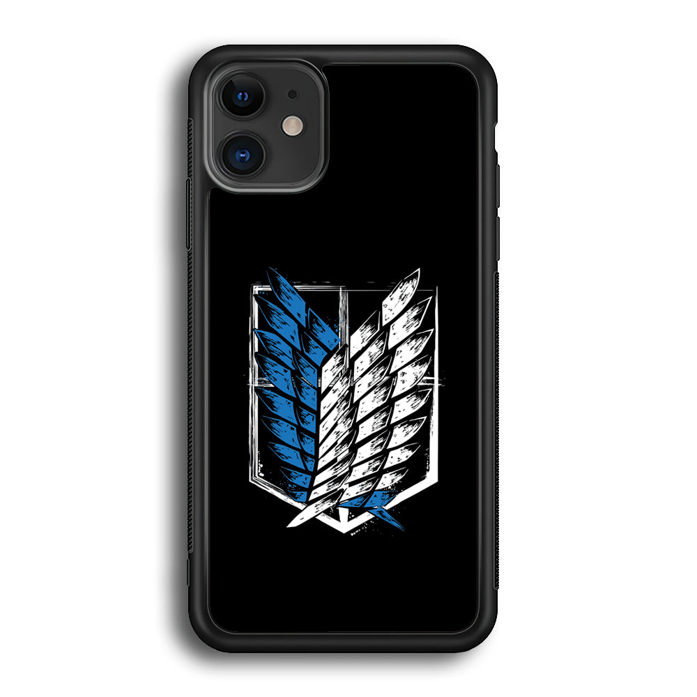The Logo of the Survey Corps iPhone 12 Mini Case-Phone Case-Rubber Black (2D Case)-Altracase