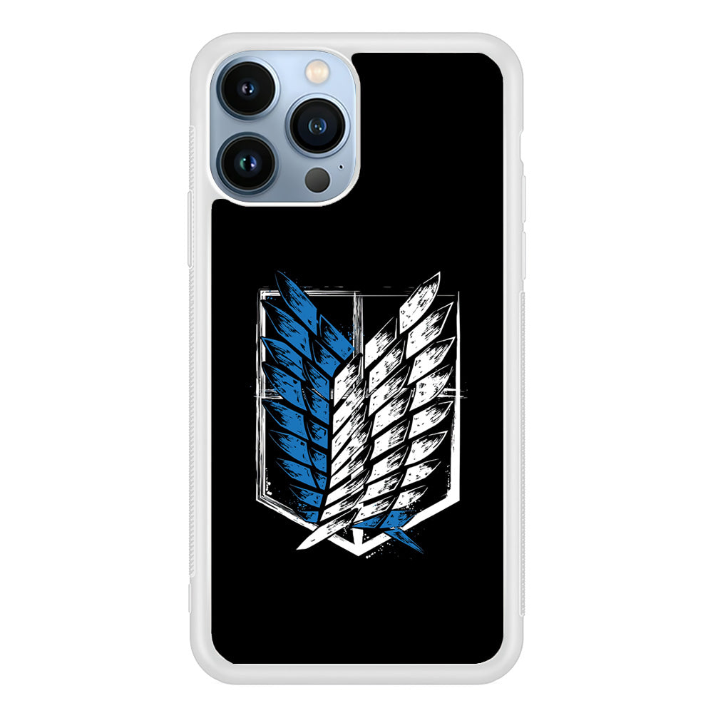 The Logo of the Survey Corps iPhone 15 Pro Max Case-Phone Case-Rubber White (2D Case)-Altracase