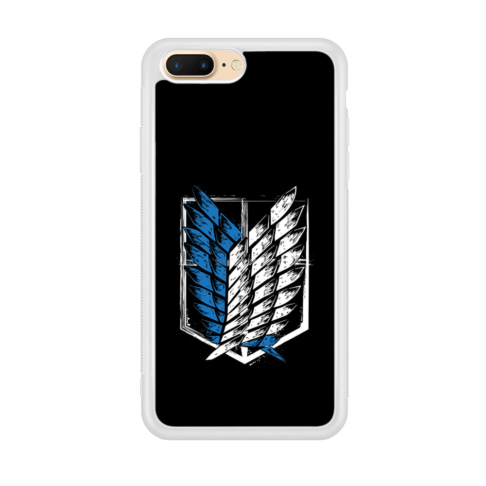 The Logo of the Survey Corps iPhone 8 Plus Case-Phone Case-Rubber White (2D Case)-Altracase