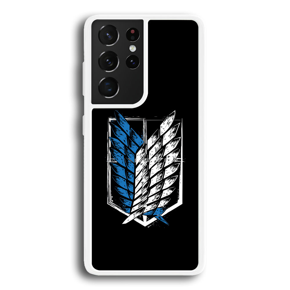 The Logo of the Survey Corps Samsung Galaxy S21 Ultra Case-Phone Case-Rubber White (2D Case)-Altracase