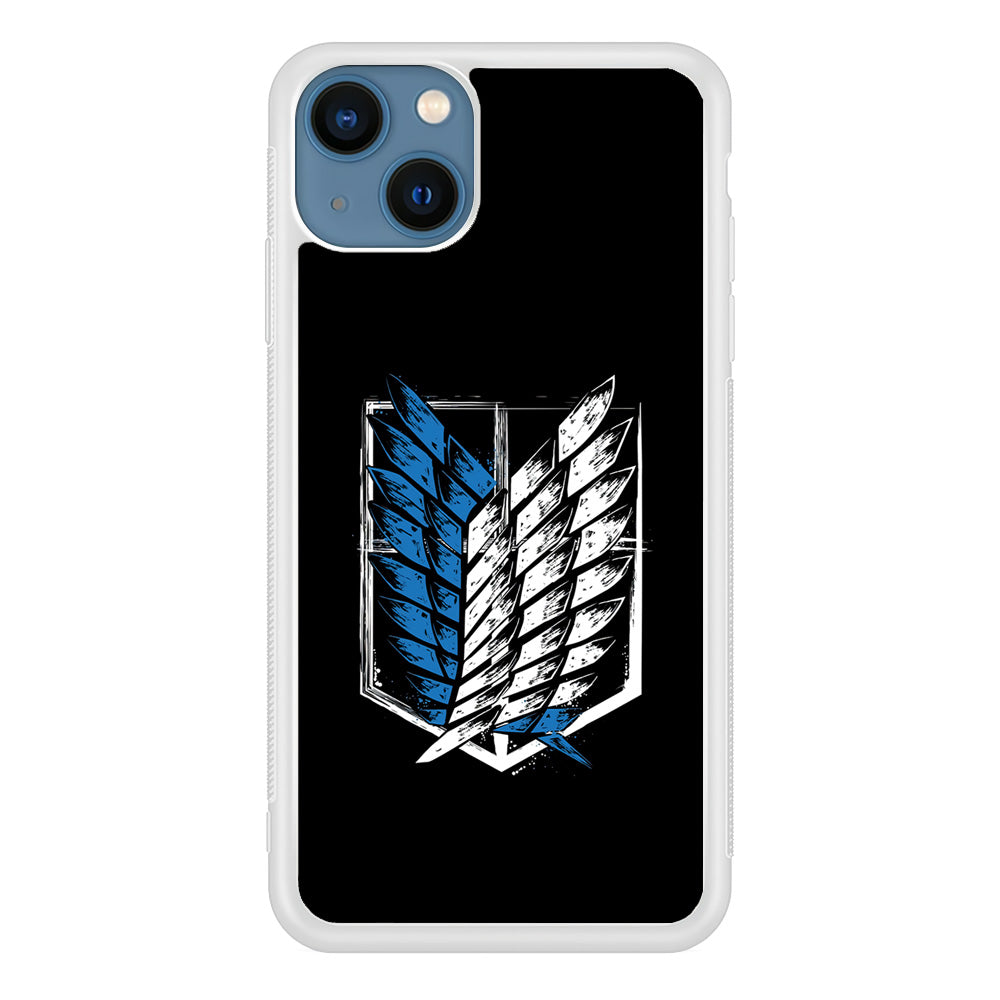 The Logo of the Survey Corps iPhone 13 Mini Case-Phone Case-Rubber White (2D Case)-Altracase