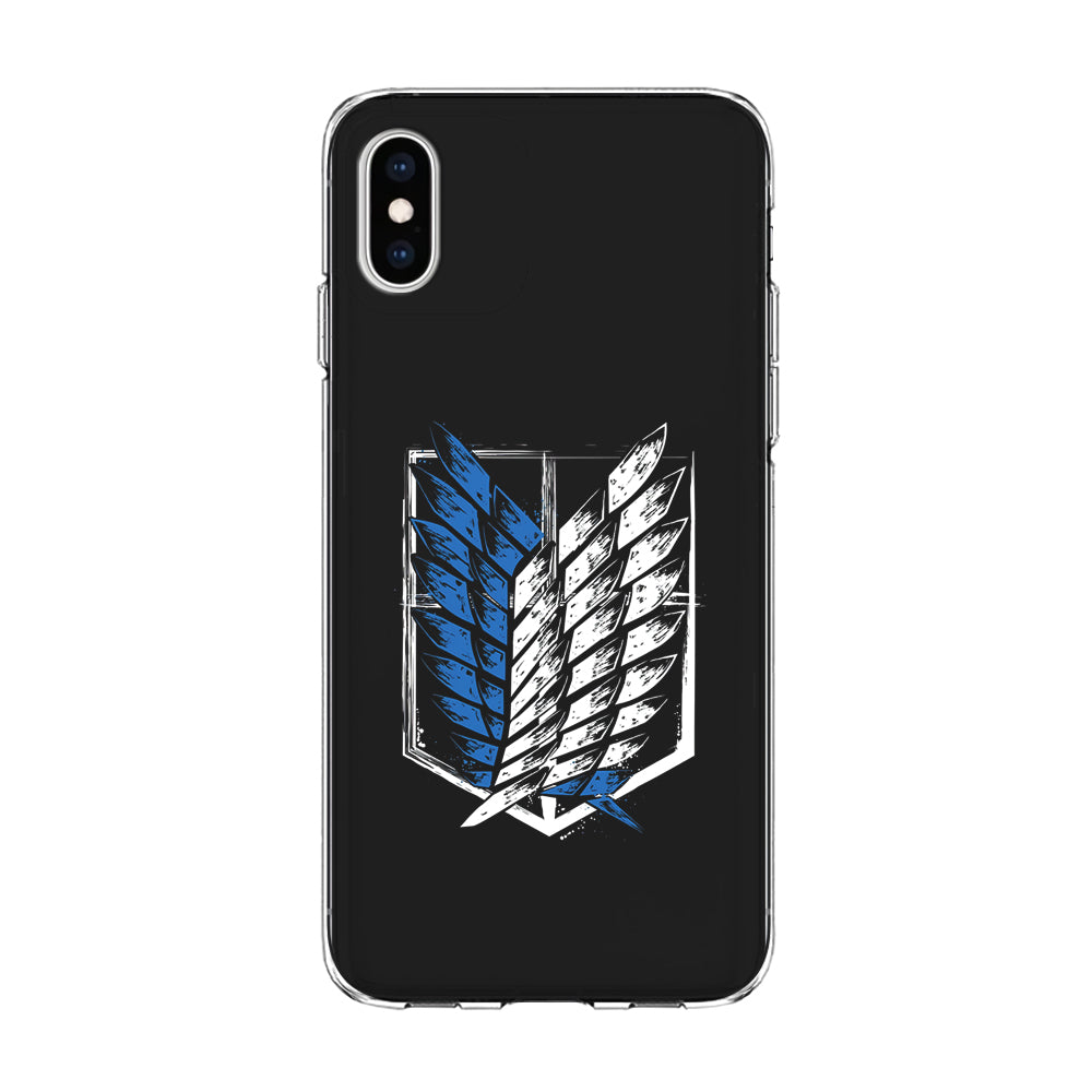 The Logo of the Survey Corps iPhone Xs Case-Phone Case-Clear Soft Case-Altracase