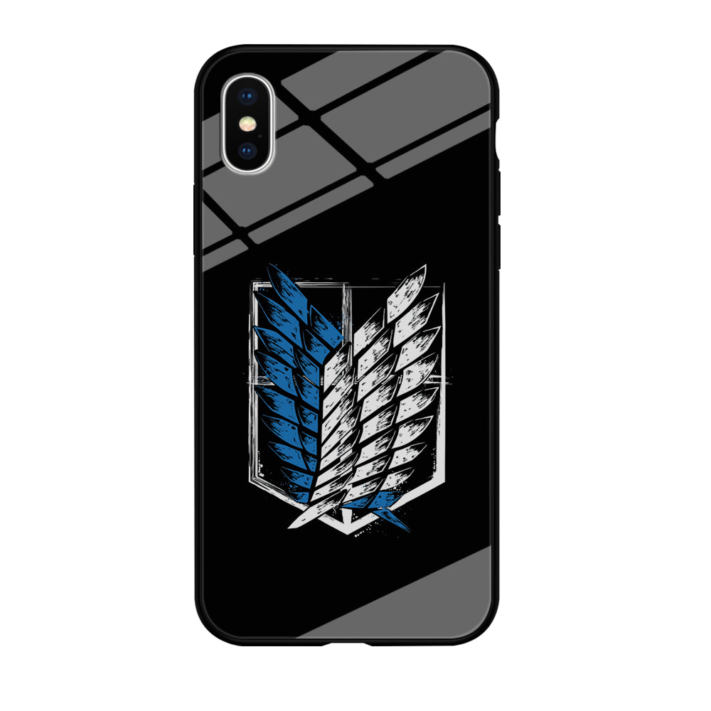 The Logo of the Survey Corps iPhone Xs Case-Phone Case-Tempered Glass Case-Altracase
