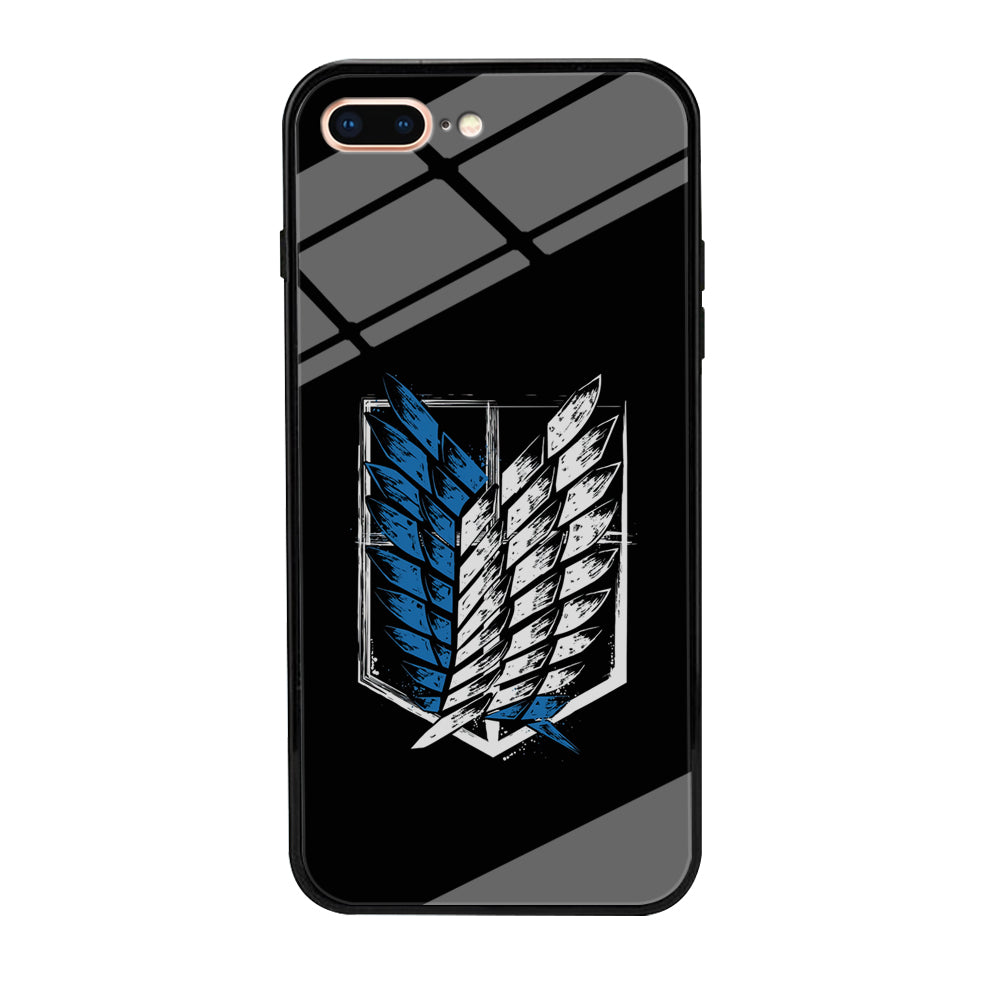 The Logo of the Survey Corps iPhone 8 Plus Case-Phone Case-Tempered Glass Case-Altracase