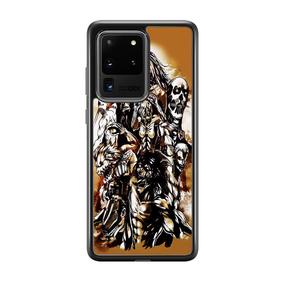 The Nine Titan Shingeki No Kyojin Samsung Galaxy S20 Ultra Case-Phone Case-Tempered Glass Case-Altracase
