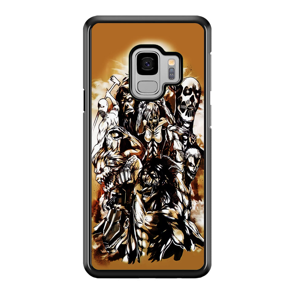 The Nine Titan Shingeki No Kyojin Samsung Galaxy S9 Case-Phone Case-Tempered Glass Case-Altracase