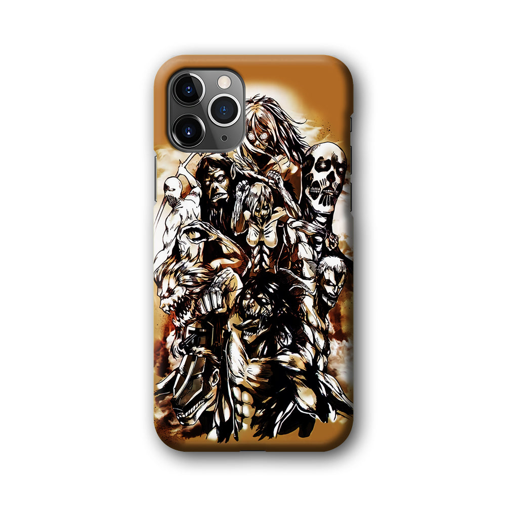 The Nine Titan Shingeki No Kyojin iPhone 11 Pro Max Case-Phone Case-3D Case-Altracase