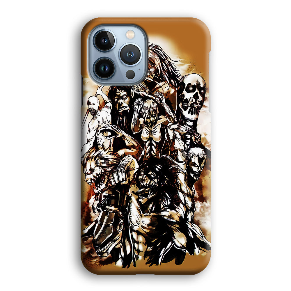 The Nine Titan Shingeki No Kyojin iPhone 15 Pro Max Case-Phone Case-3D Case-Altracase