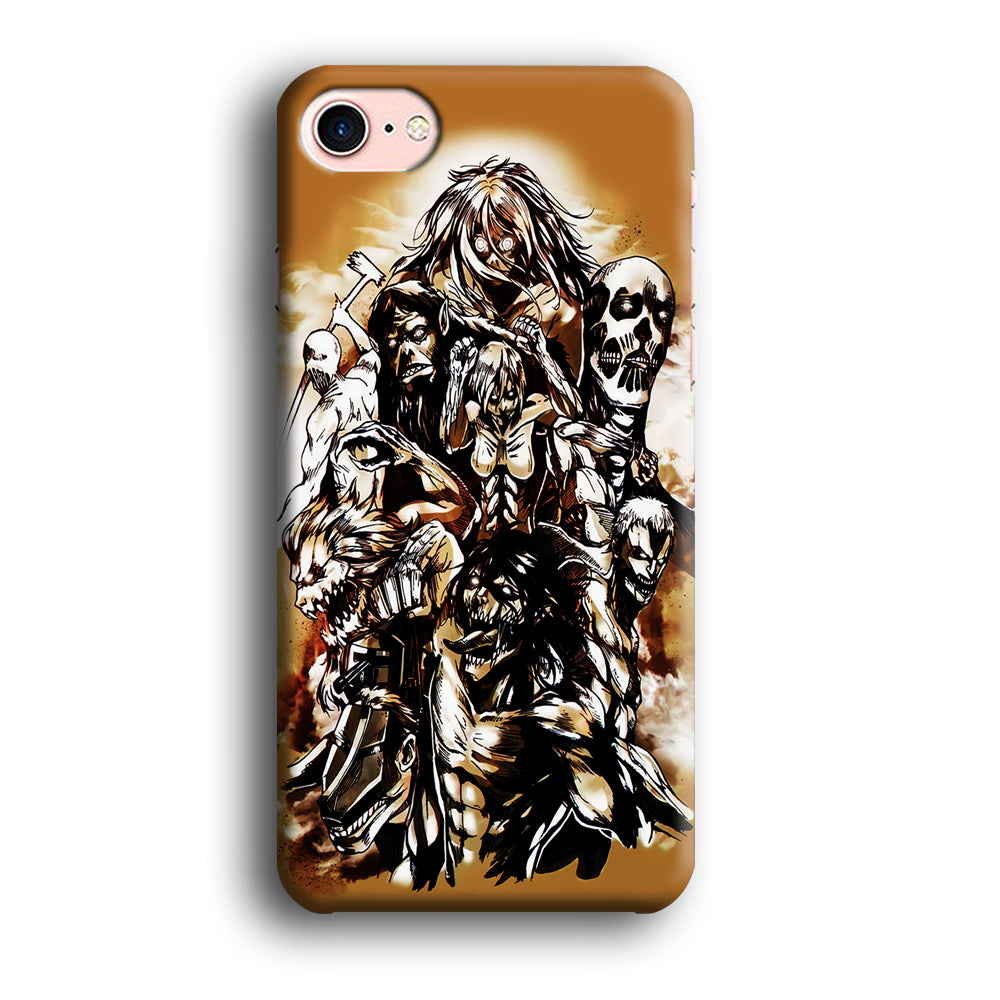 The Nine Titan Shingeki No Kyojin iPhone SE 2020 Case-Phone Case-3D Case-Altracase