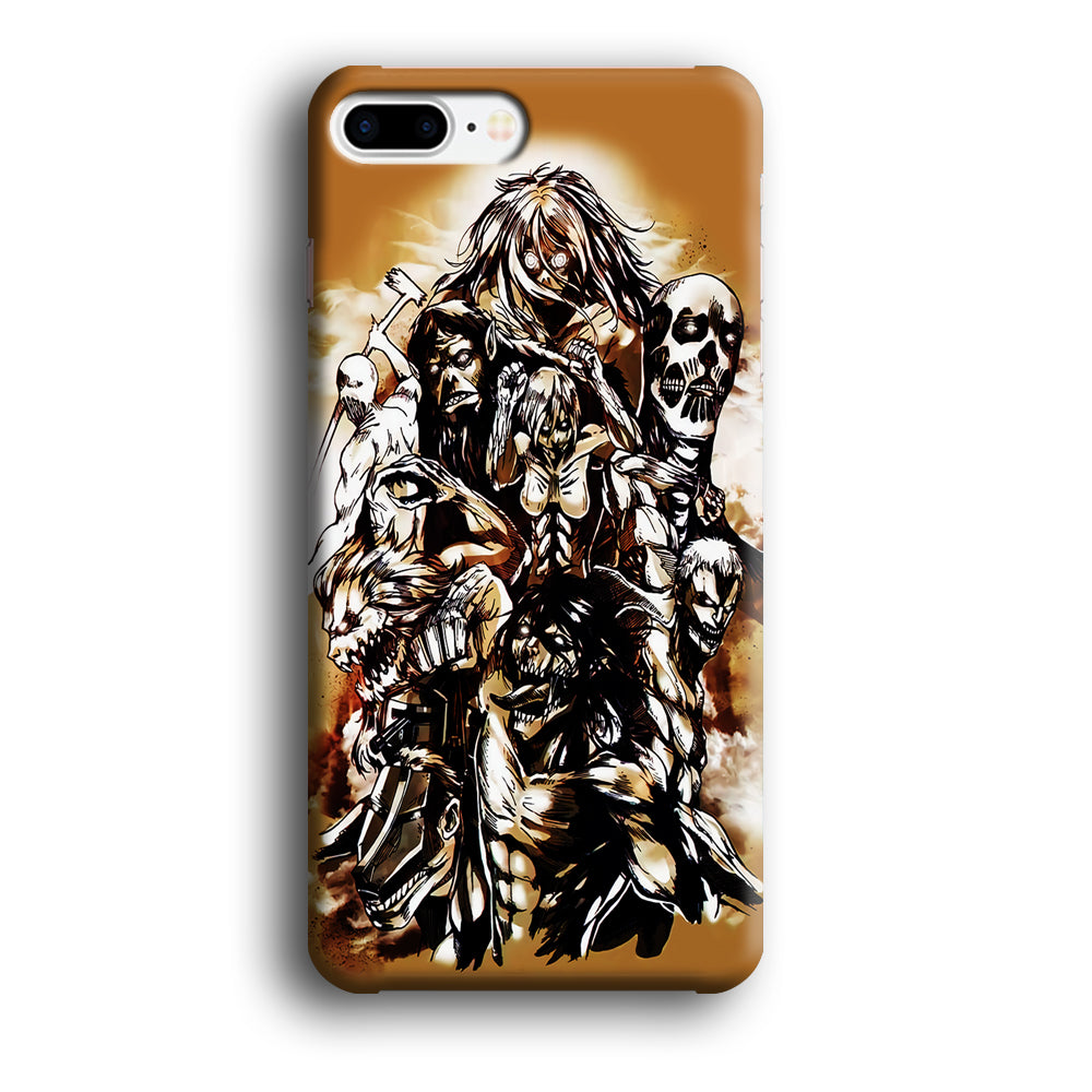 The Nine Titan Shingeki No Kyojin iPhone 8 Plus Case-Phone Case-3D Case-Altracase