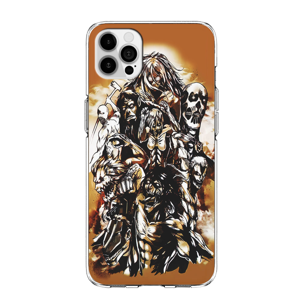 The Nine Titan Shingeki No Kyojin iPhone 15 Pro Max Case-Phone Case-Clear Soft Case-Altracase