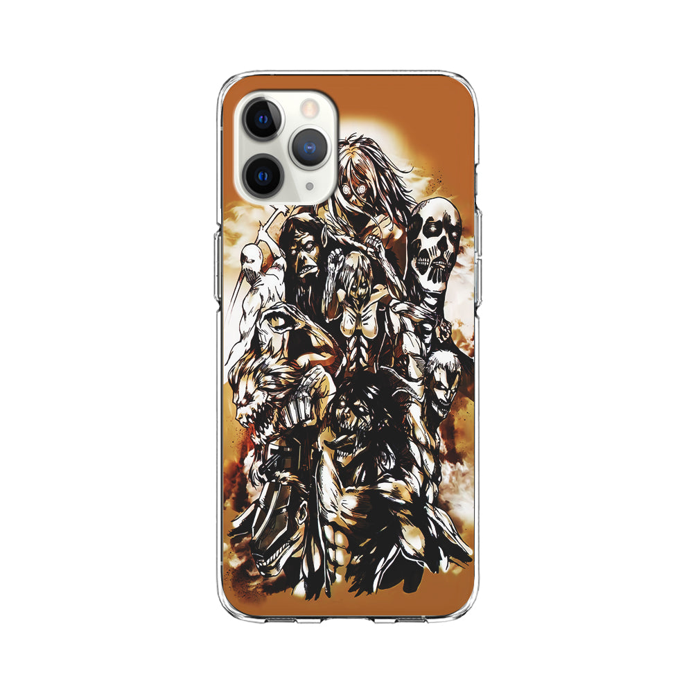 The Nine Titan Shingeki No Kyojin iPhone 11 Pro Max Case-Phone Case-Clear Soft Case-Altracase