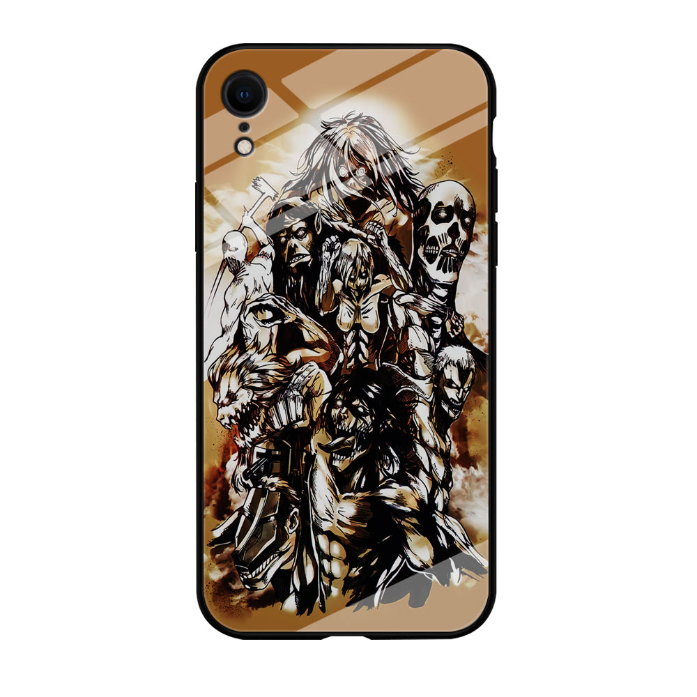The Nine Titan Shingeki No Kyojin iPhone XR Case-Phone Case-Tempered Glass Case-Altracase