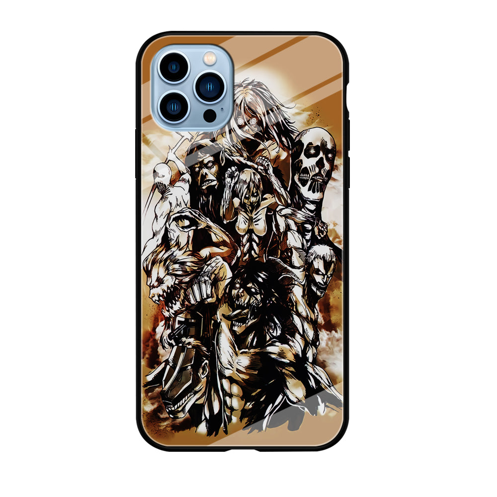 The Nine Titan Shingeki No Kyojin iPhone 12 Pro Max Case-Phone Case-Tempered Glass Case-Altracase