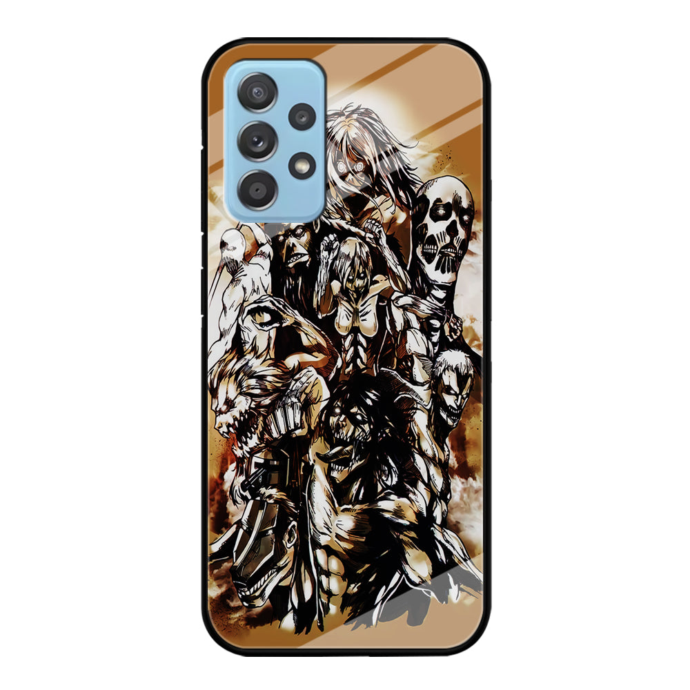 The Nine Titan Shingeki No Kyojin Samsung Galaxy A72 Case-Phone Case-Tempered Glass Case-Altracase