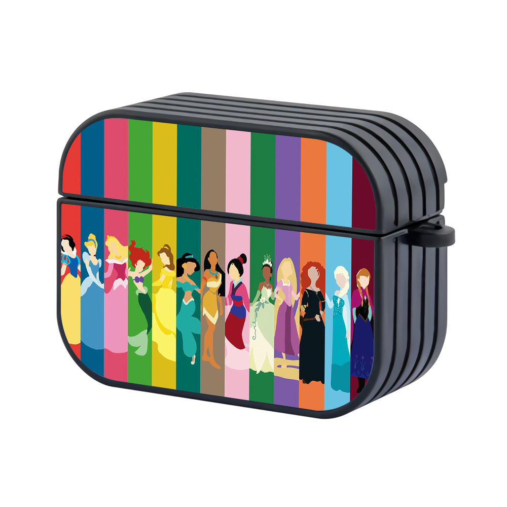 The Princess Colored Silhouette Hard Plastic Case Cover For Apple Airpods Pro 2-AirPod Case-Altracase