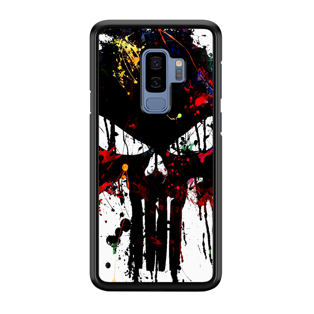 The Punisher Abstract Painting Samsung Galaxy S9 Plus Case-Phone Case-Rubber Black (2D Case)-Altracase