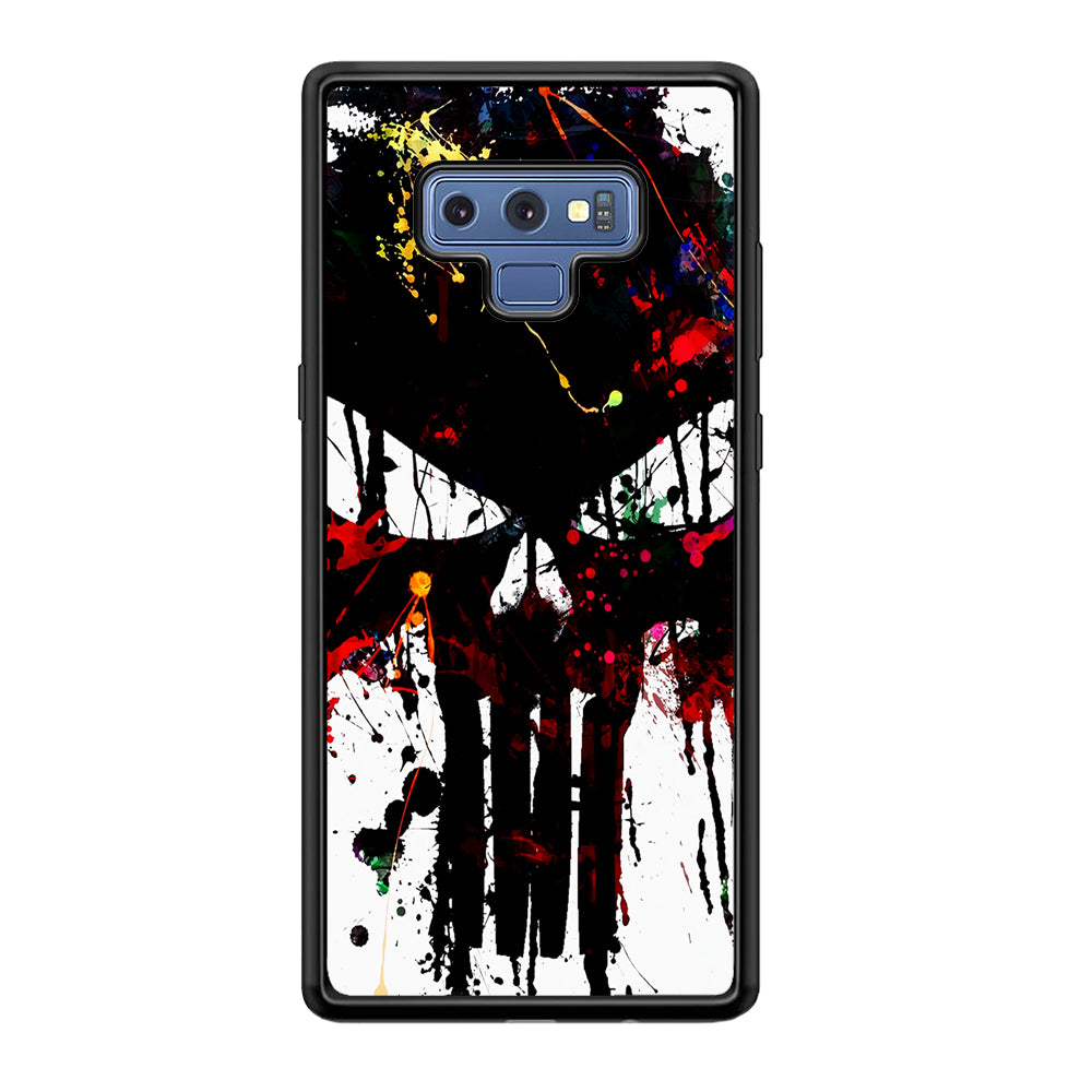 The Punisher Abstract Painting Samsung Galaxy Note 9 Case-Phone Case-Rubber Black (2D Case)-Altracase