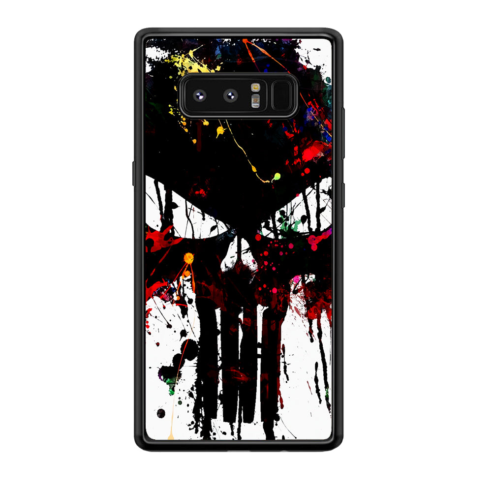 The Punisher Abstract Painting Samsung Galaxy Note 8 Case-Phone Case-Rubber Black (2D Case)-Altracase