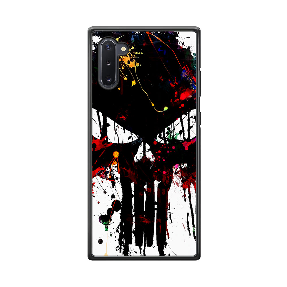 The Punisher Abstract Painting Samsung Galaxy Note 10 Case-Phone Case-Rubber Black (2D Case)-Altracase