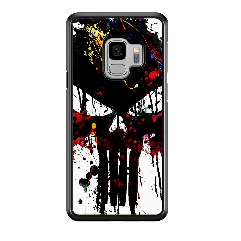 The Punisher Abstract Painting Samsung Galaxy S9 Case-Phone Case-Rubber Black (2D Case)-Altracase