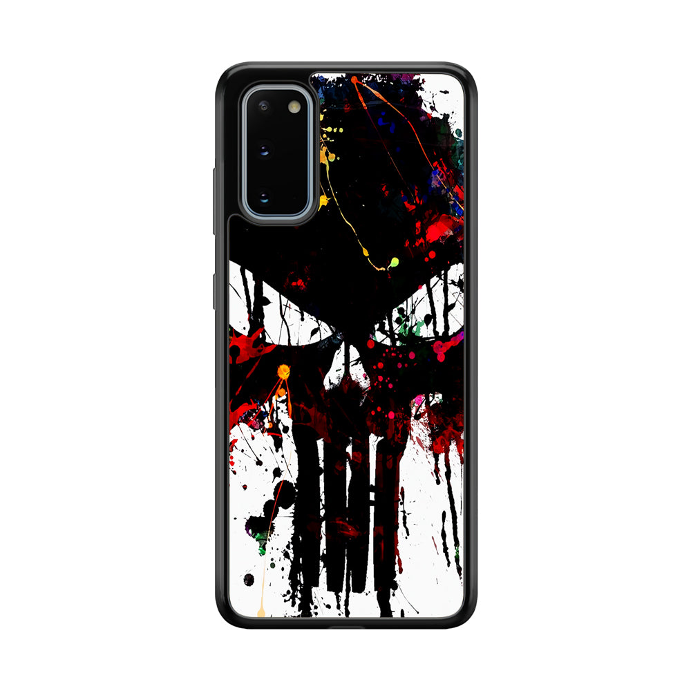 The Punisher Abstract Painting Samsung Galaxy S20 Case-Phone Case-Rubber Black (2D Case)-Altracase
