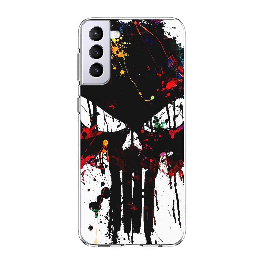The Punisher Abstract Painting Samsung Galaxy S23 Case-Phone Case-Clear Soft Case-Altracase