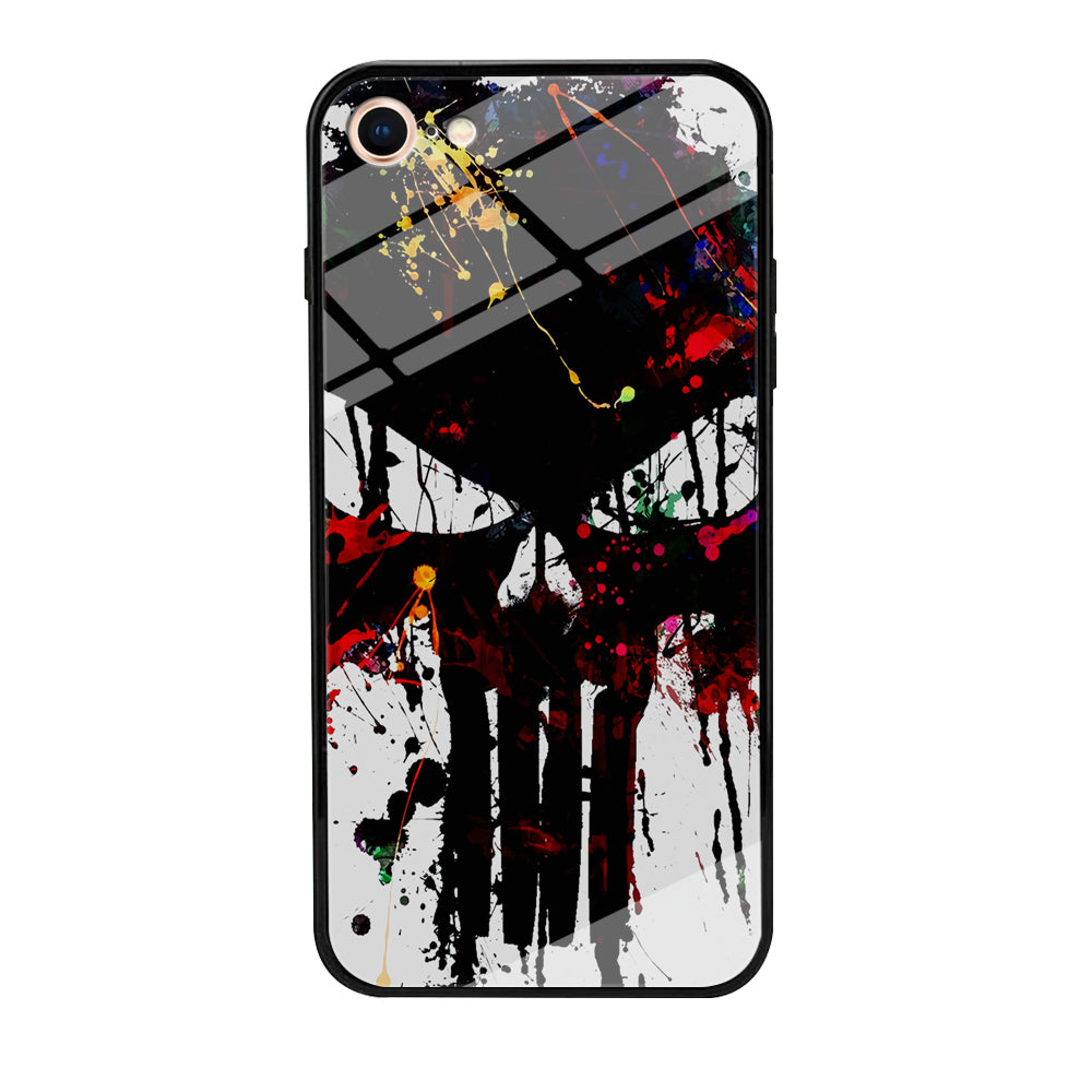 The Punisher Abstract Painting iPhone 8 Case-Phone Case-Tempered Glass Case-Altracase