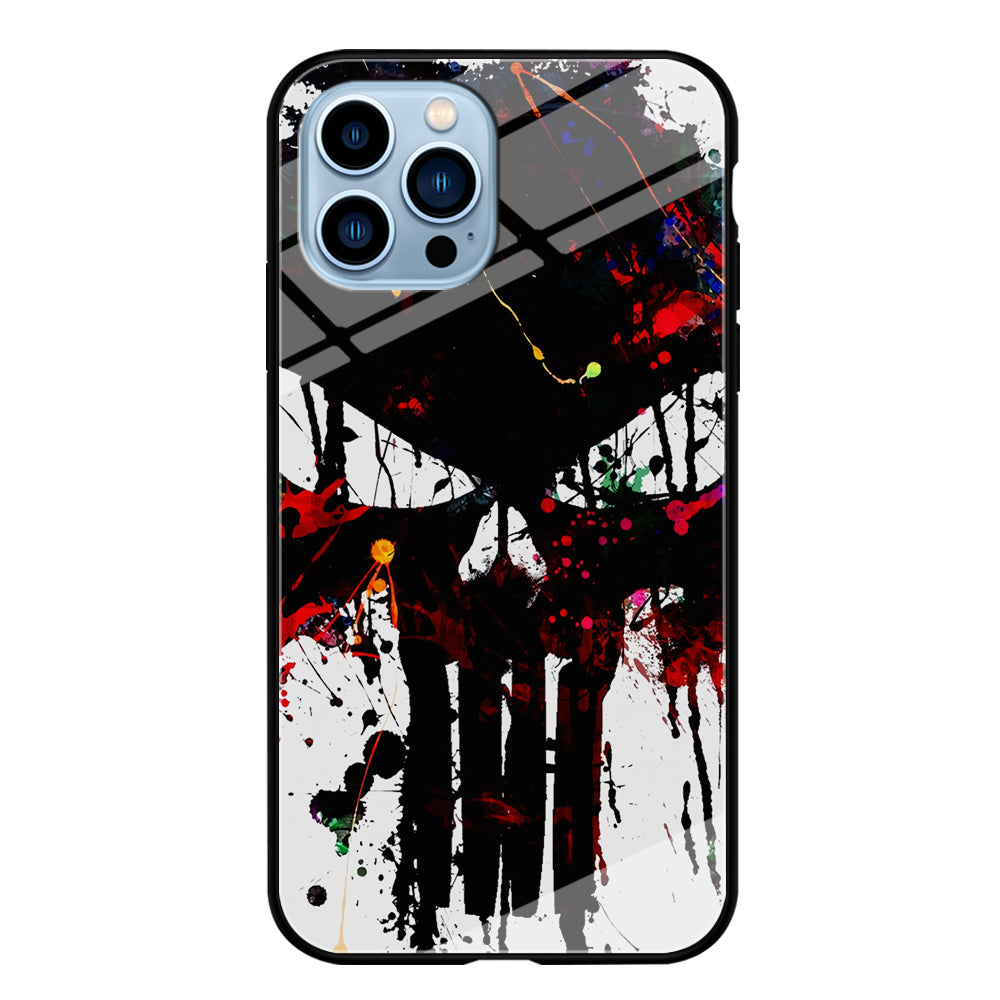 The Punisher Abstract Painting iPhone 15 Pro Max Case-Phone Case-Tempered Glass Case-Altracase